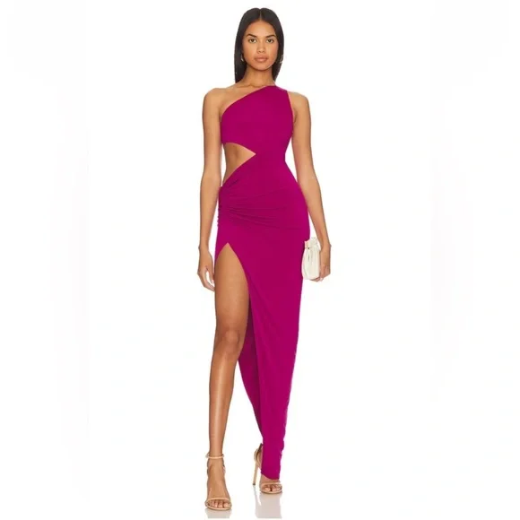 Katie May | Dresses | Katie May Pink Asymmetrical One Shoulder Cocktail  Dress | Poshmark